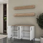 Hanah Home Armario Multiusos Blanco y Nogal